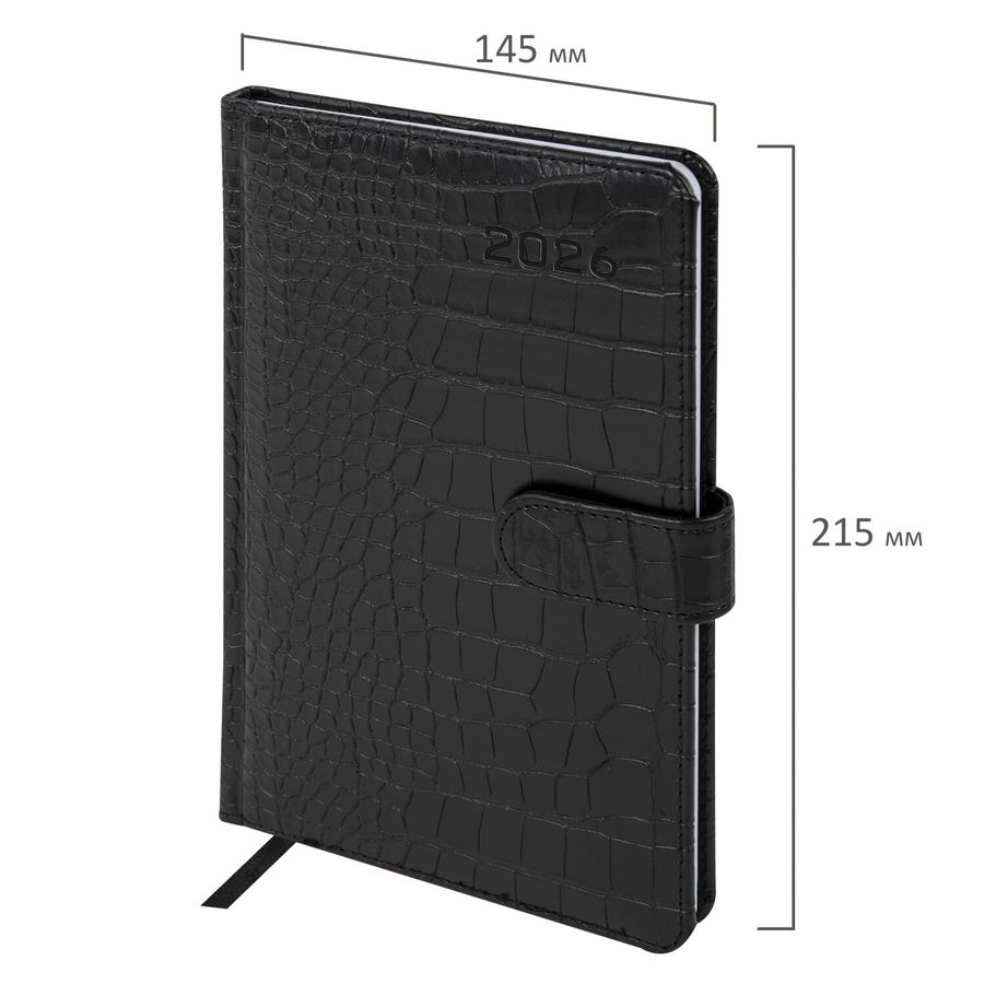 Еженедельник датированный 2026 А5 145х215 мм, BRAUBERG 