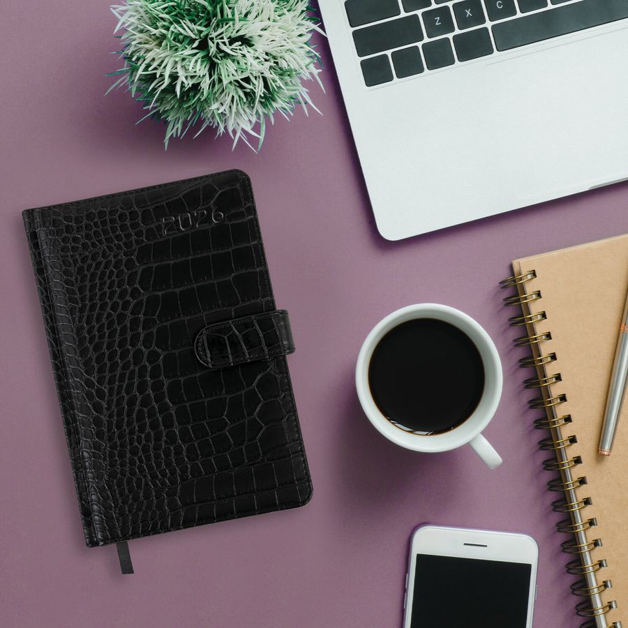 Еженедельник датированный 2026 А5 145х215 мм, BRAUBERG 