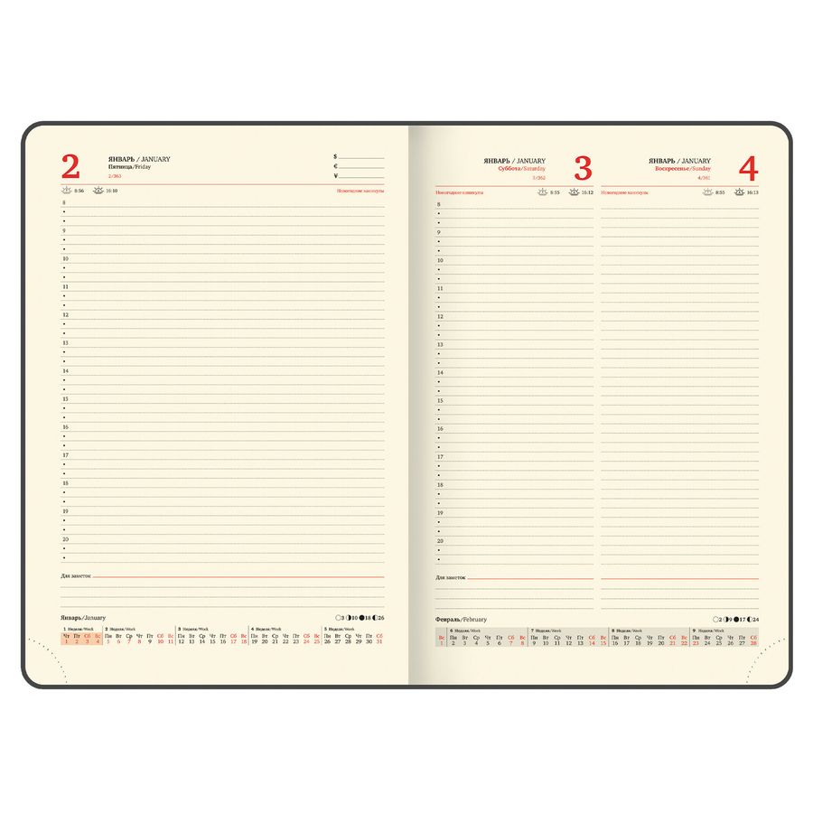 Ежедневник датированный 2026 БОЛЬШОЙ ФОРМАТ 210х297 мм, А4, BRAUBERG 