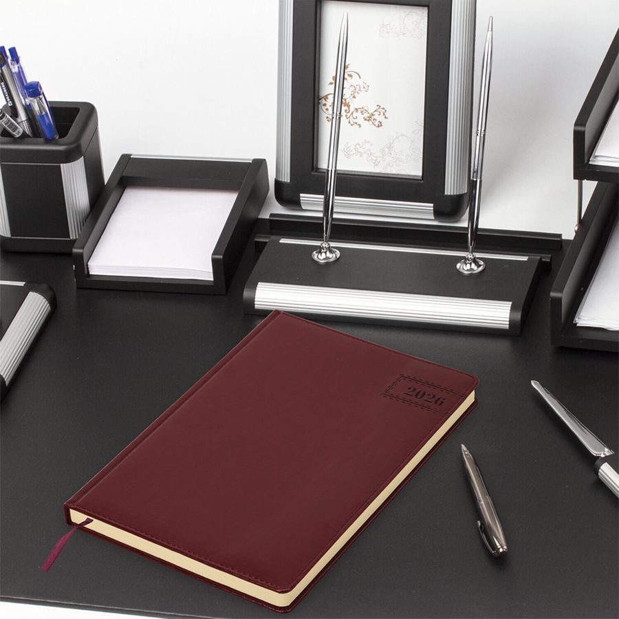 Ежедневник датированный 2026 БОЛЬШОЙ ФОРМАТ 210х297 мм, А4, BRAUBERG 