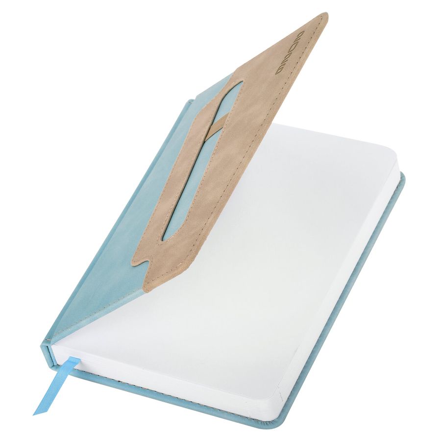 Ежедневник датированный 2026, А5, 138x213 мм, BRAUBERG "Assistant", под кожу, держатель, синий