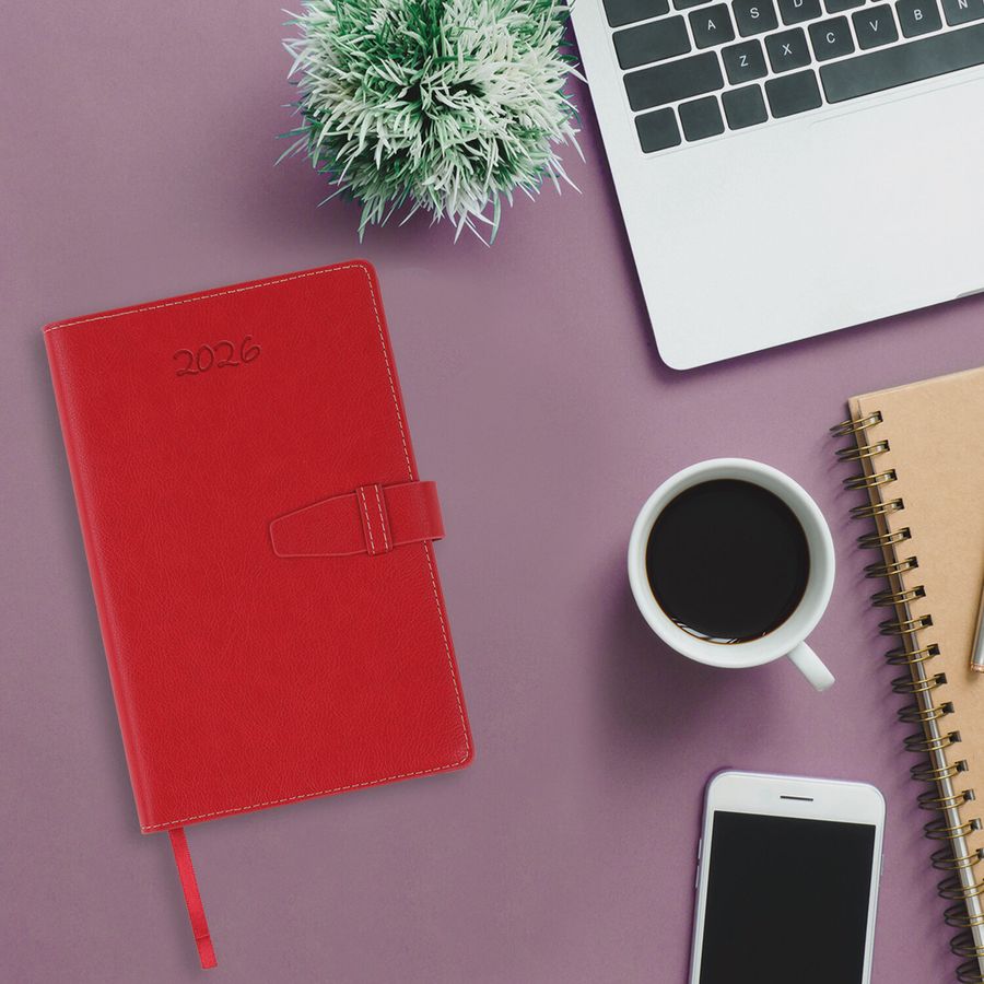 Ежедневник датированный 2026, А5, 143х218 мм, BRAUBERG 