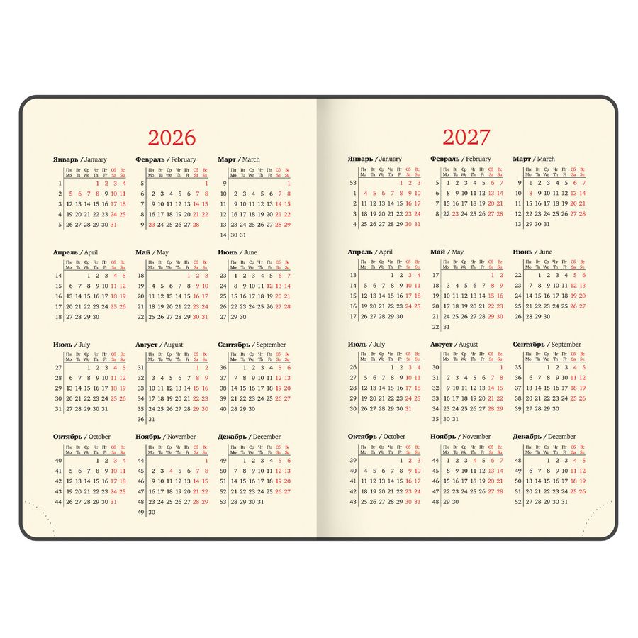Ежедневник датированный 2026, А5, 143х218 мм, BRAUBERG 
