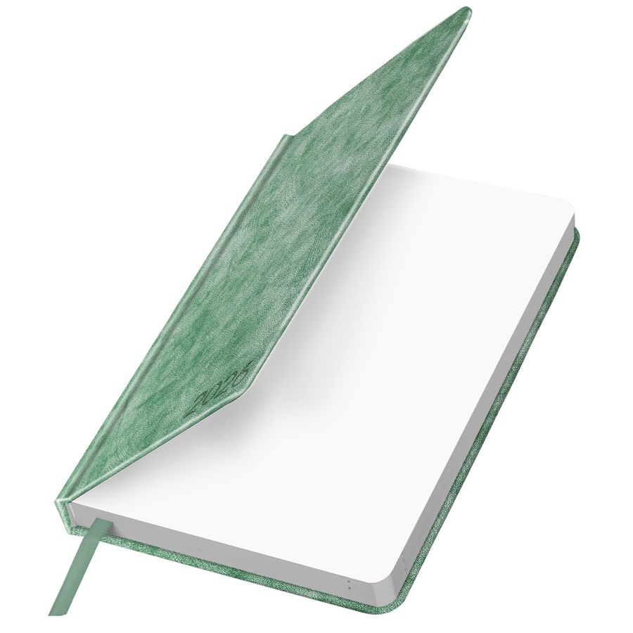 Ежедневник датированный 2026 А5 138х213 мм, BRAUBERG "Ice", под кожу, темно-зеленый