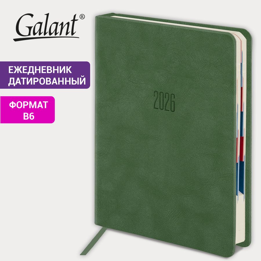 Ежедневник датированный 2026 B6 125х173 мм, GALANT 