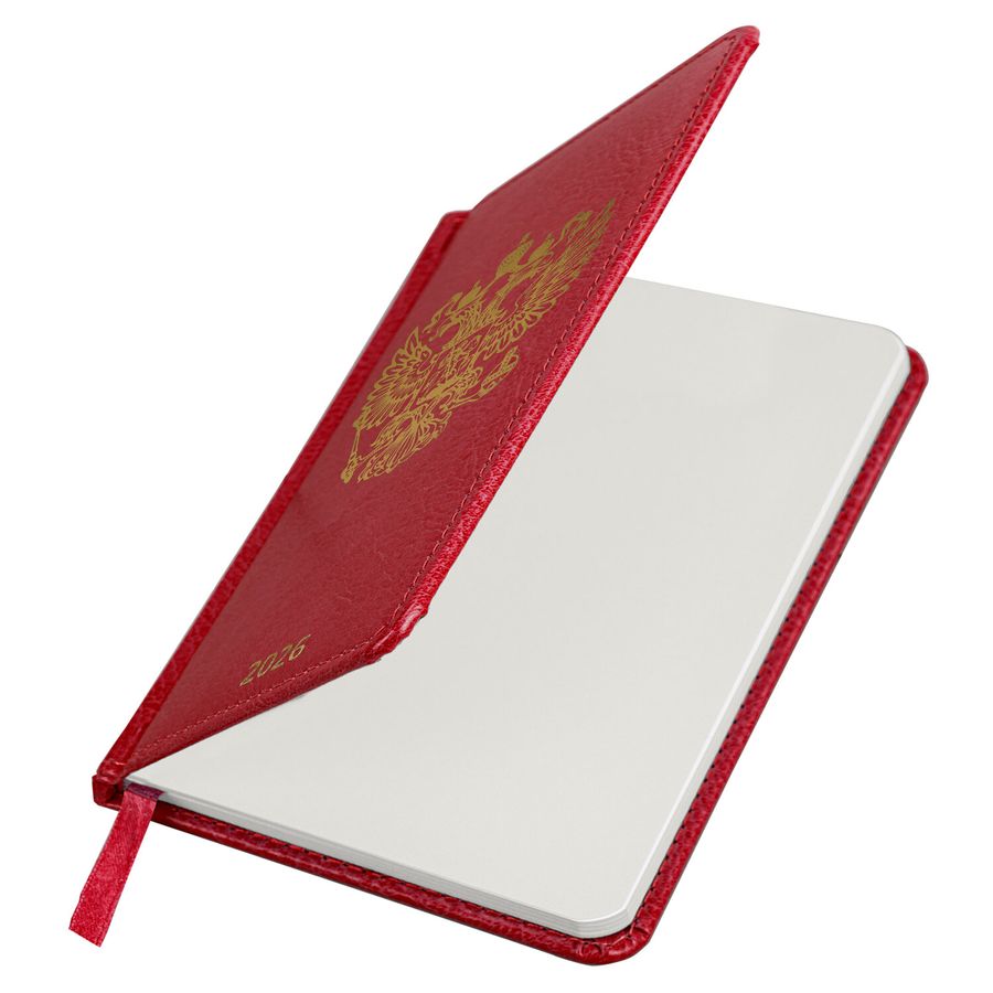 Ежедневник датированный 2026 А5 138х213 мм, BRAUBERG