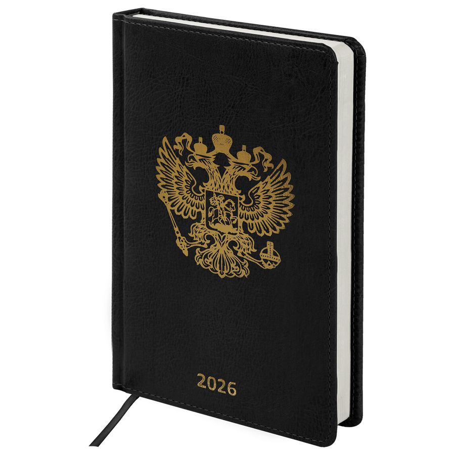 Ежедневник датированный 2026 А5 138х213 мм, BRAUBERG