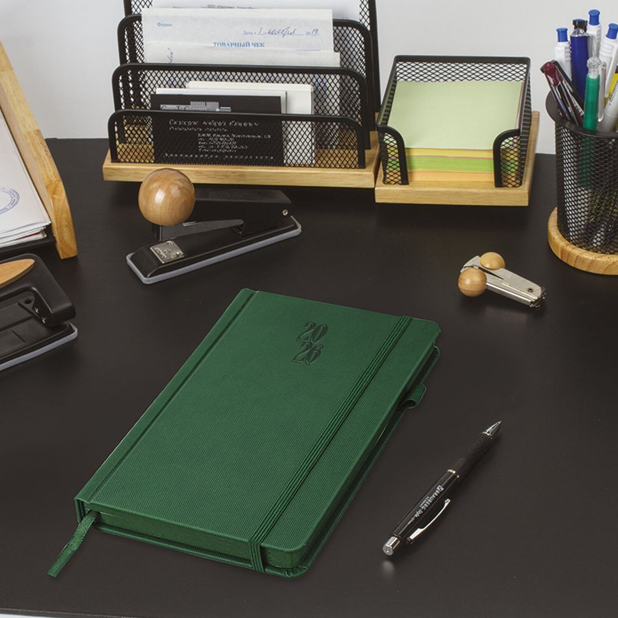 Ежедневник датированный 2026, А5, 138х213 мм, BRAUBERG 