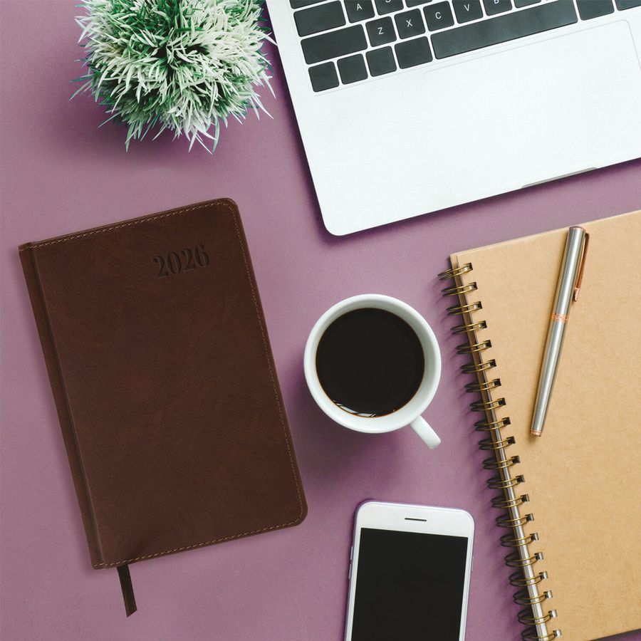 Ежедневник датированный 2026, А5, 138х213 мм, BRAUBERG 