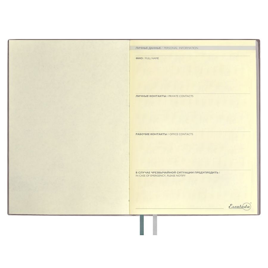 Ежедневник Avila недатированный серый