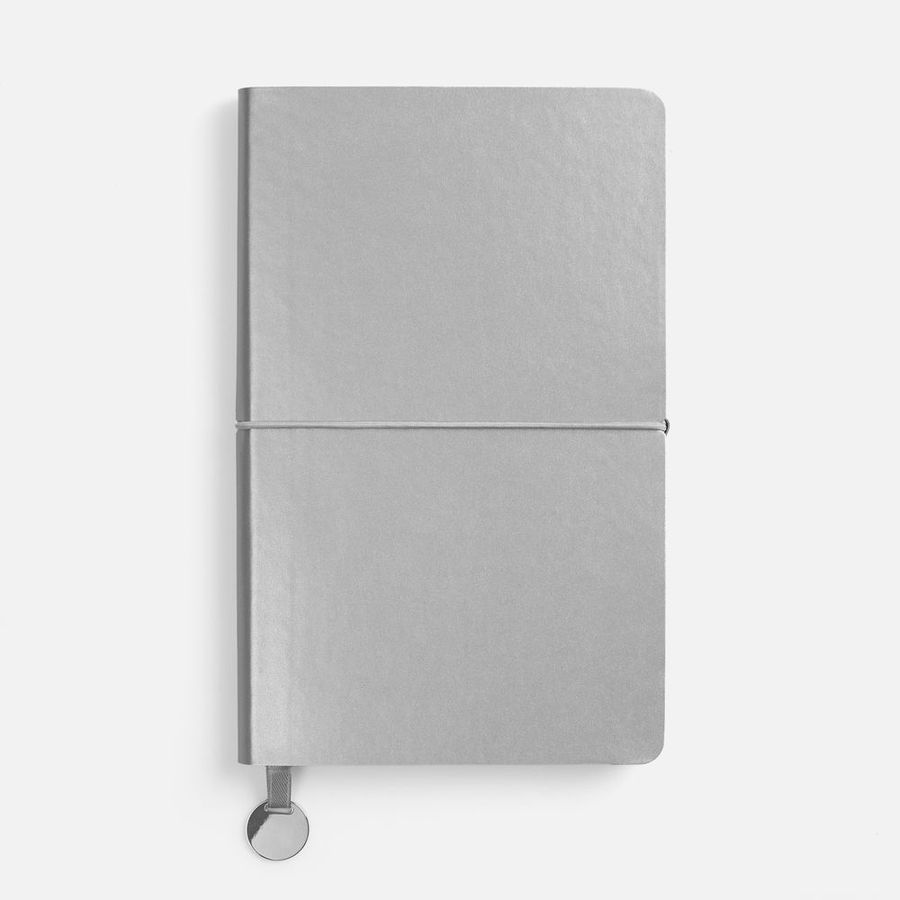 Ежедневник Waltz недатированный серебристый