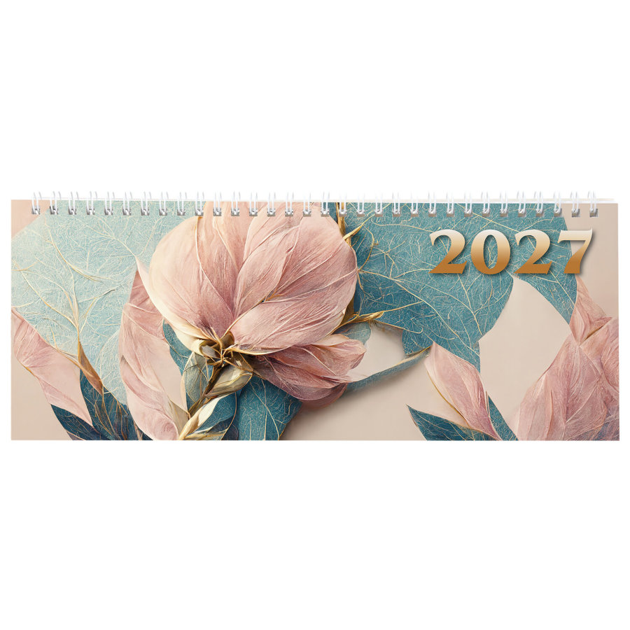 Планинг датированный 2027 285х112 мм, STAFF, гребень, картонная обложка, 64 листа, "Нежность"