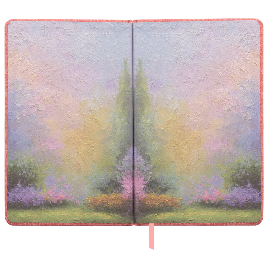 Ежедневник датированный 2027, А5, 138х213 мм, BRAUBERG "ArtGallery", под кожу, нашивка, розовый