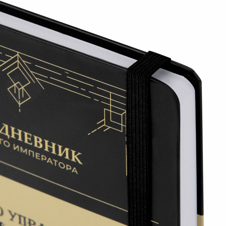 Ежедневник недатированный с резинкой А5 145х203 мм, BRAUBERG, твердый, 160 л., "Secret Emperor"