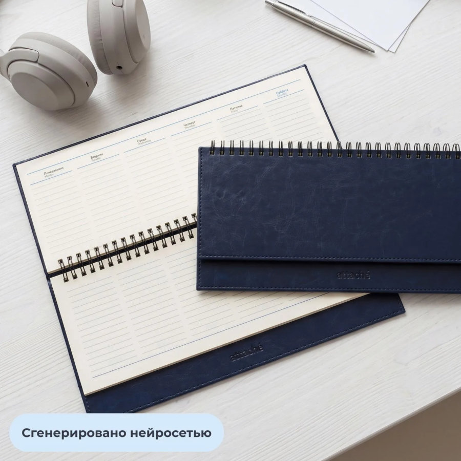 Планинг недатированный Attache 64л, темно-синий