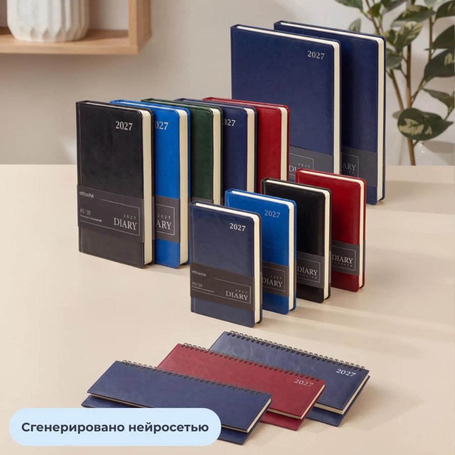 Планинг недатированный Attache 64л, темно-синий