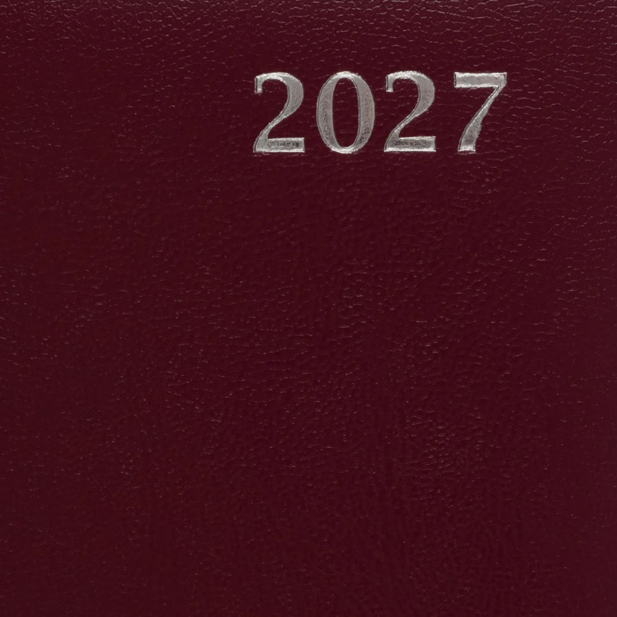 Ежедневник датированный 2027 Attache А5 168л 138x213мм балакрон бордо