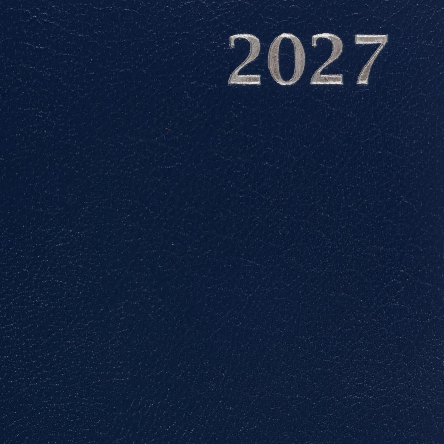 Ежедневник датированный 2027 Attache А5 168л 138x213мм балакрон синий