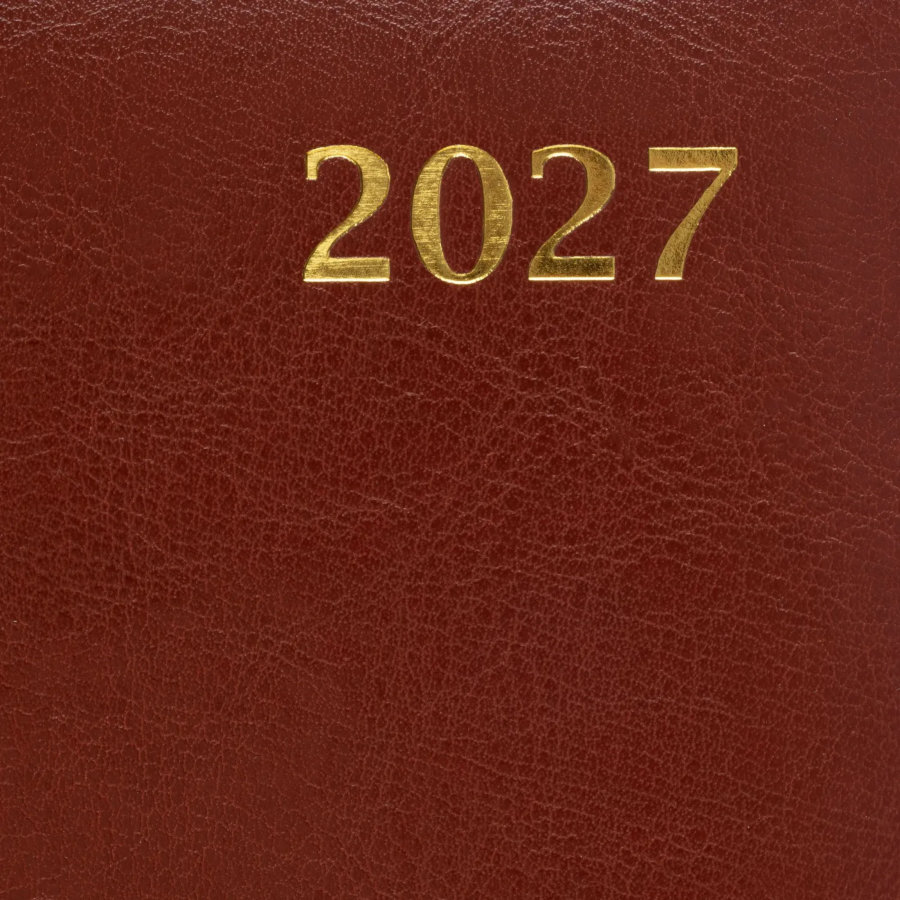 Ежедневник датированный 2027 Attache А5 168л 143x210 коричн (золотист срез)