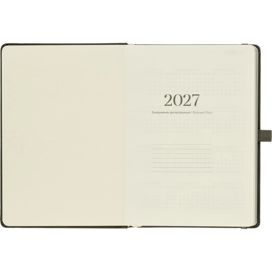 Ежедневник датированный 2027 IF 140x200 176л тверд с рез Шанс I1916/graphit
