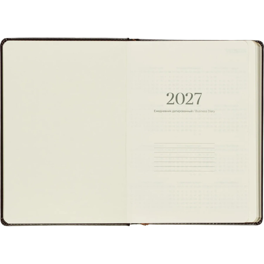 Ежедневник датированный 2027 IF 140x200мм 176л тверд Британия I1910/bordo
