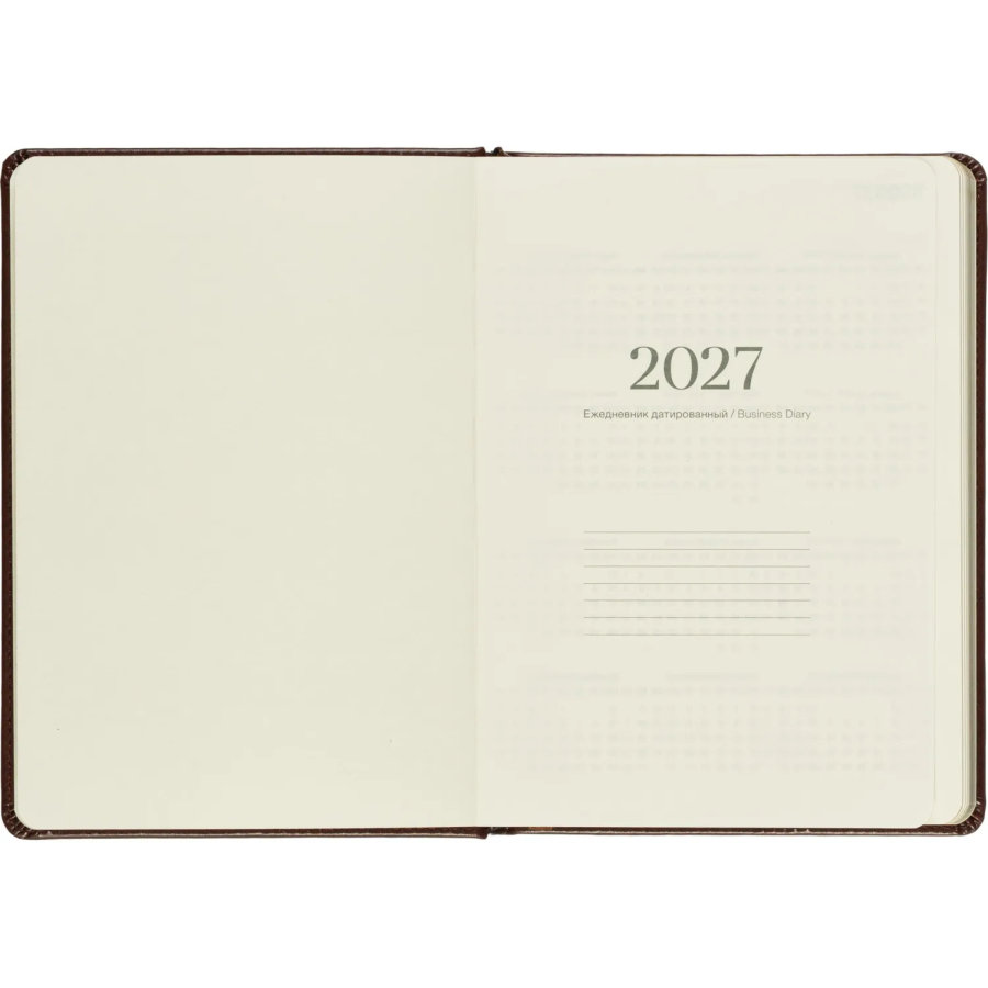 Ежедневник датированный 2027 IF 140x200мм 176л тверд Британия I1910/brown