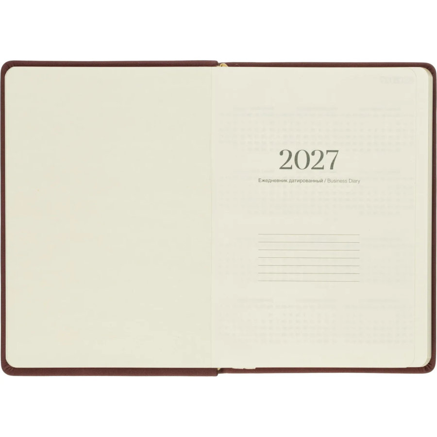 Ежедневник датированный 2027 IF 140x200мм 176л тверд Письма I1919/bordo