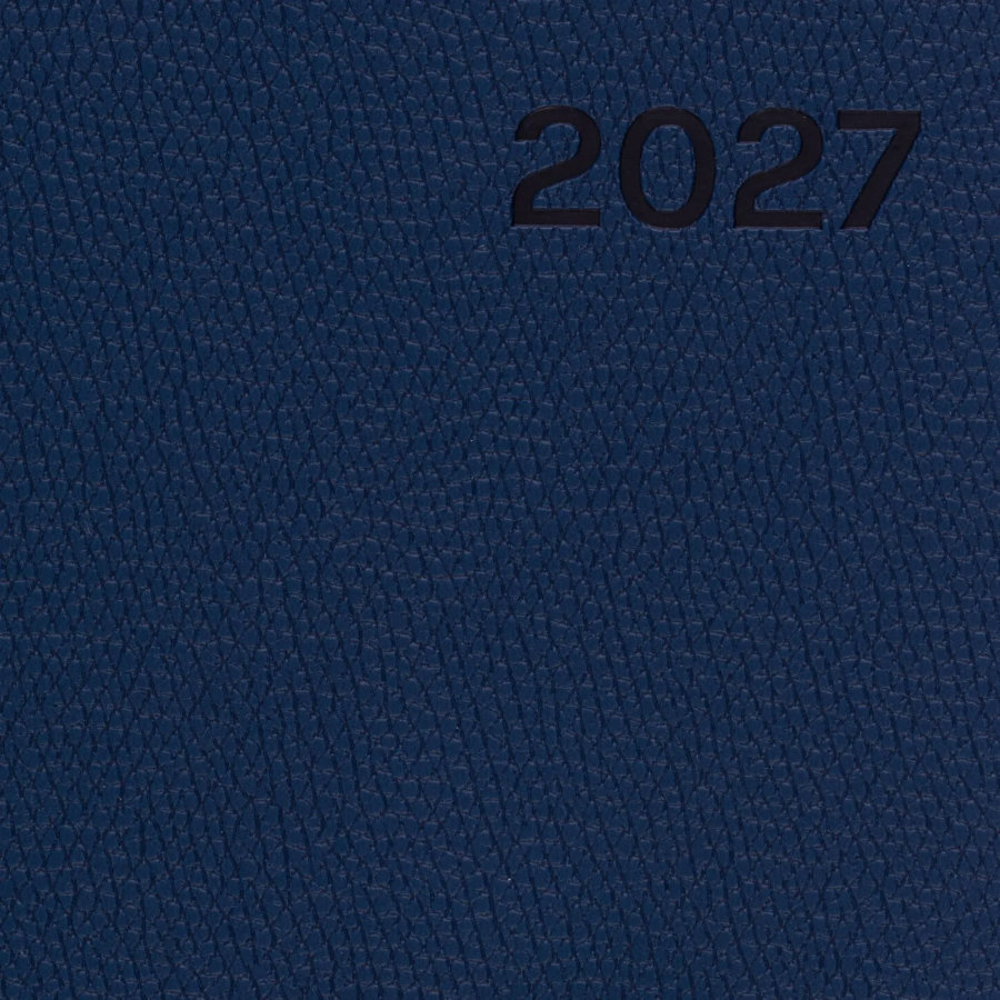 Ежедневник датированный 2027 ИМИДЖ Attache А5 168л,138x213,иск.кож,тем-син
