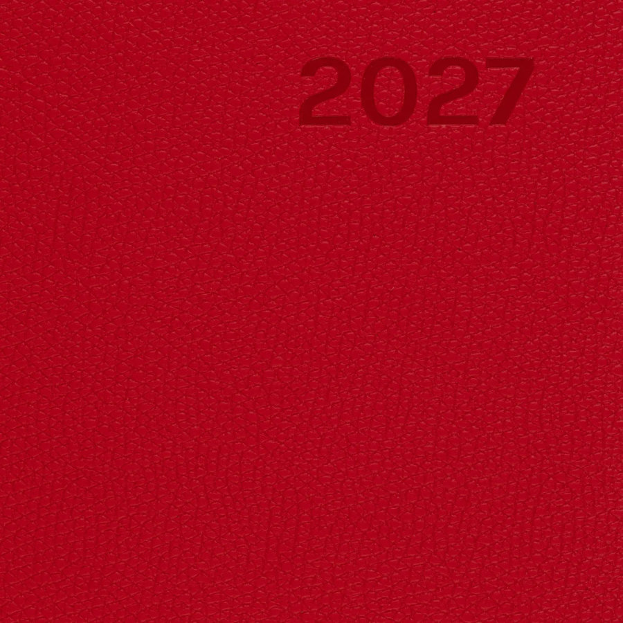 Ежедневник датированный 2027 ИМИДЖ Attache А5,168л,138x213мм,иск.кожа,красн