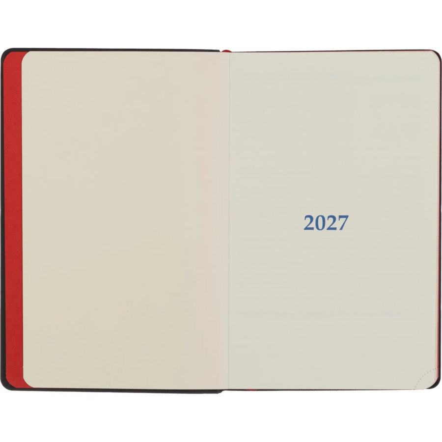 Ежедневник датированный 2027 ИМИДЖ Attache А5,168л,138x213мм,иск.кожа,красн
