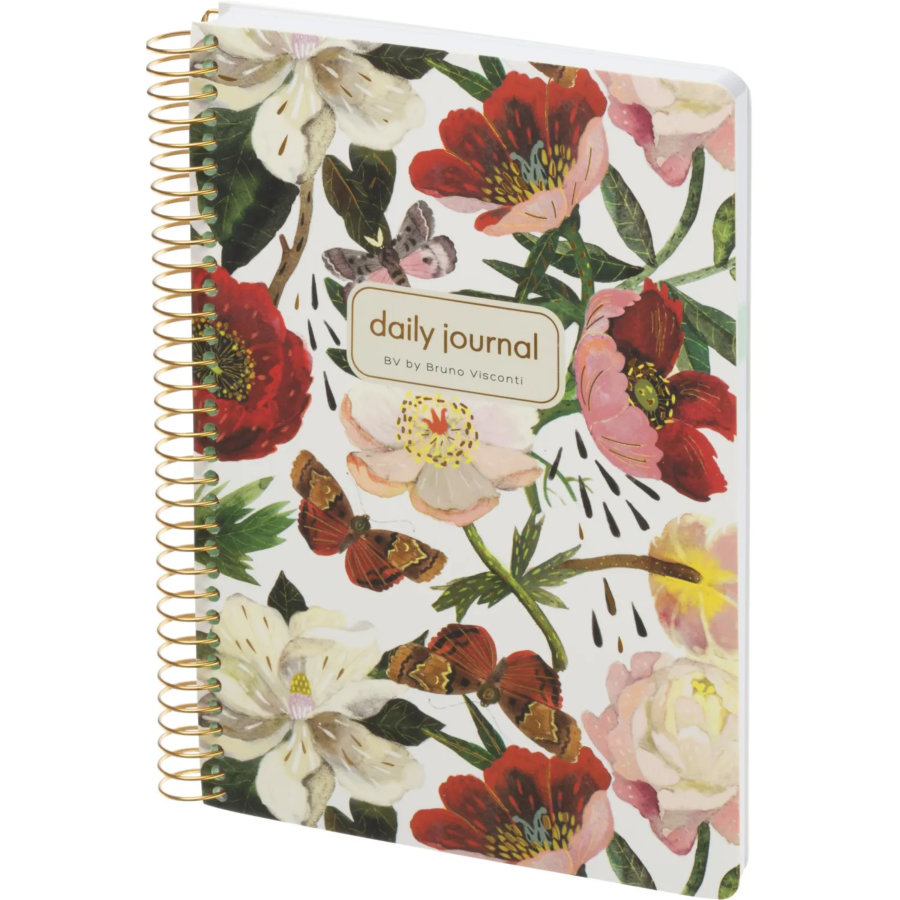 Ежедневник недатированный CUTE DIARY А5,BV,136,ПИОН,зол.греб,3-701/10