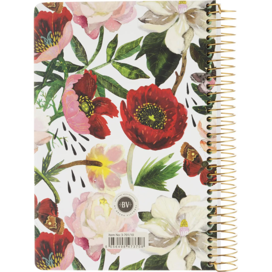 Ежедневник недатированный CUTE DIARY А5,BV,136,ПИОН,зол.греб,3-701/10