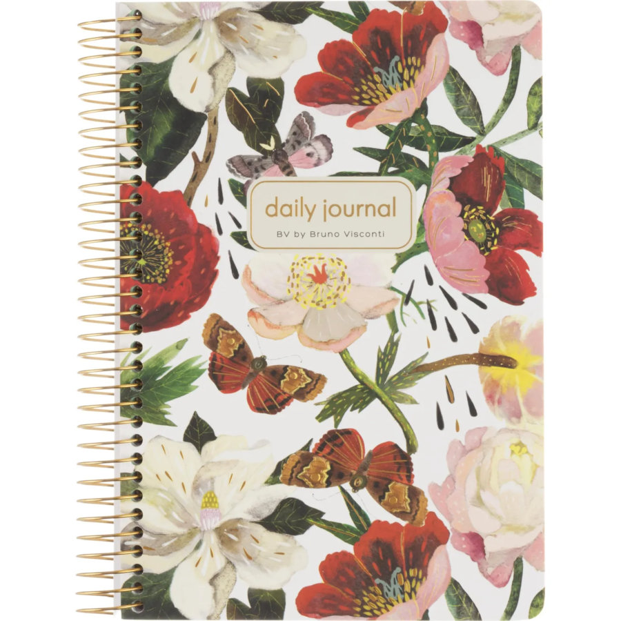 Ежедневник недатированный CUTE DIARY А5,BV,136,ПИОН,зол.греб,3-701/10