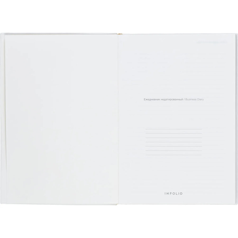 Ежедневник недатированный IF 140x200мм 160л мягк Цветы I1863/ivory