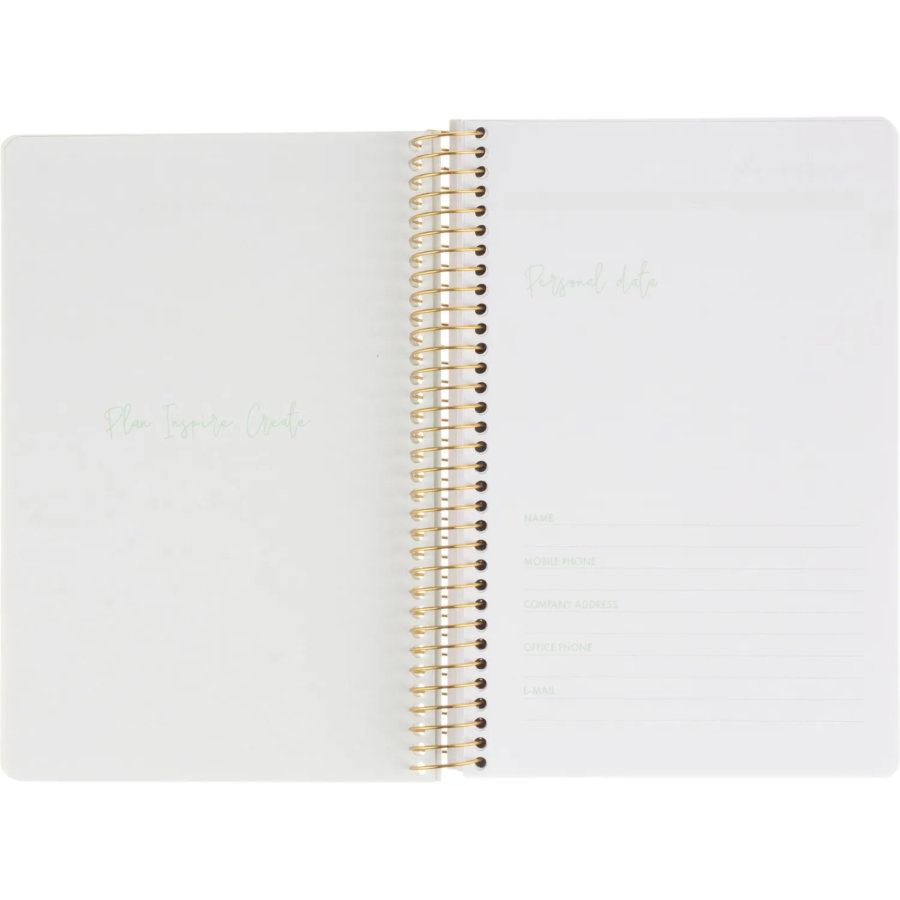 Ежедневник недатированный НА CUTE DIARY А5,BV,136,ЛУГ.ТР,зол.греб,3-701/11