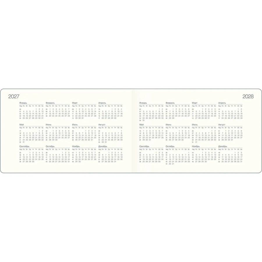 Еженедельник датированный 2027 IF 160x105 64л тверд с рез Шанс I2052/brown