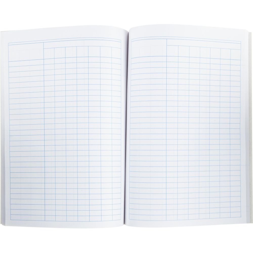 Книга учета 96л, А4, пустографка, скрепка, обложка картон