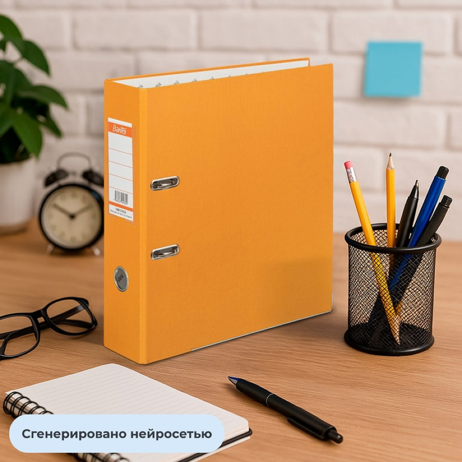 Регистратор BANTEX Economy PLUS 1446-12, 80мм, оранжевый 