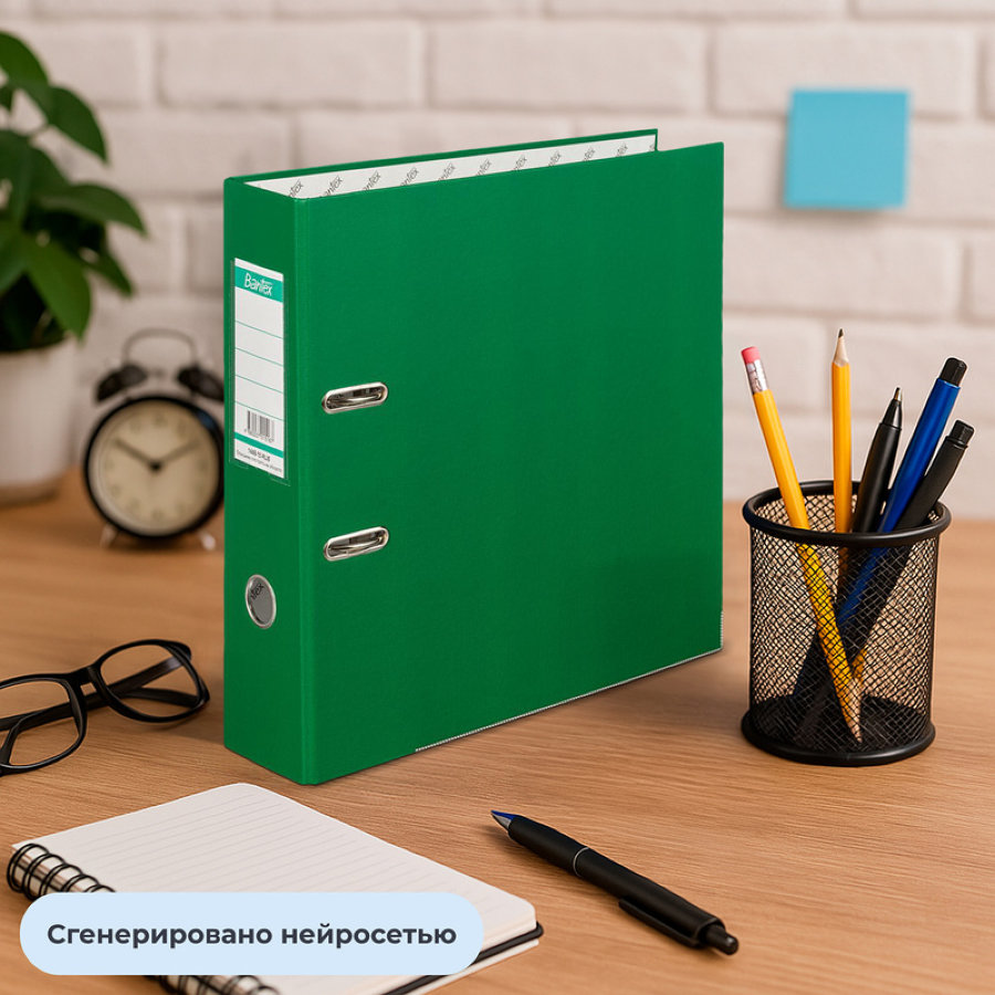Регистратор BANTEX Economy PLUS 1446-15, 80мм, зеленая 