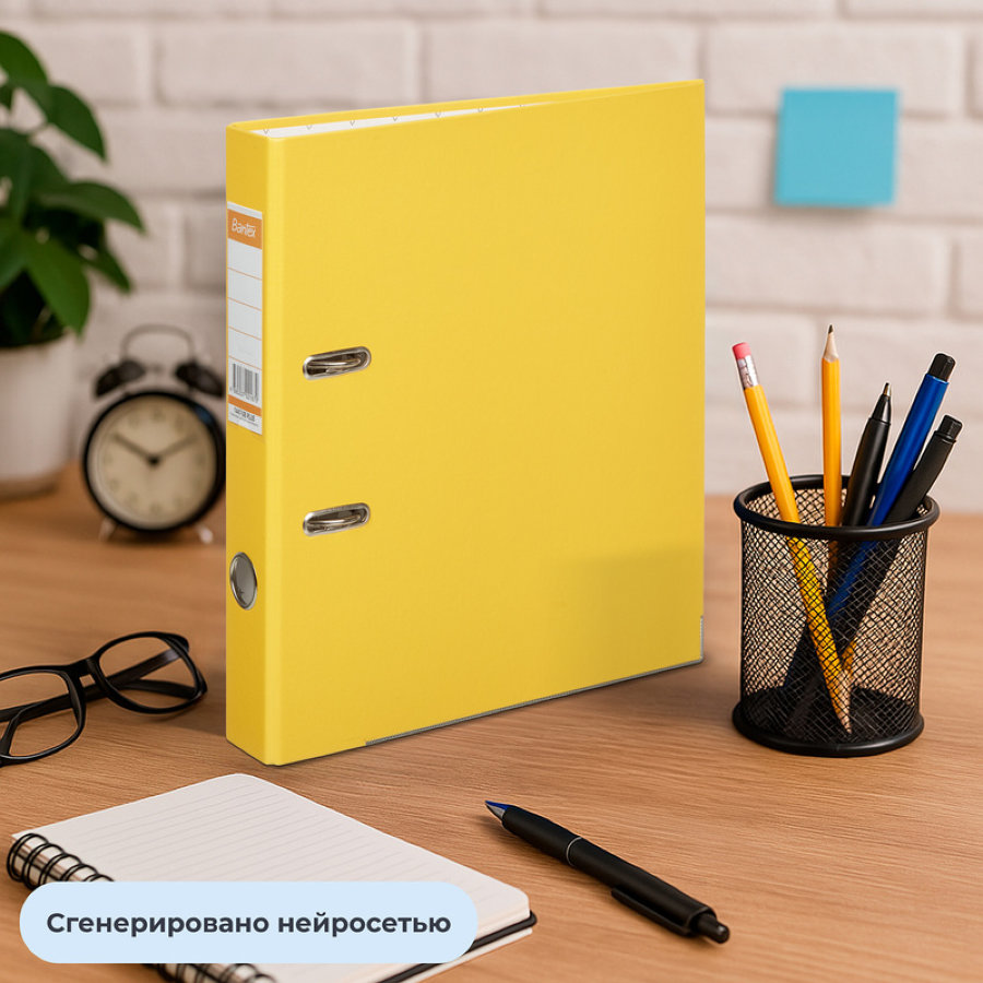 Регистратор BANTEX Economy PLUS 1447, 50мм, желтый 
