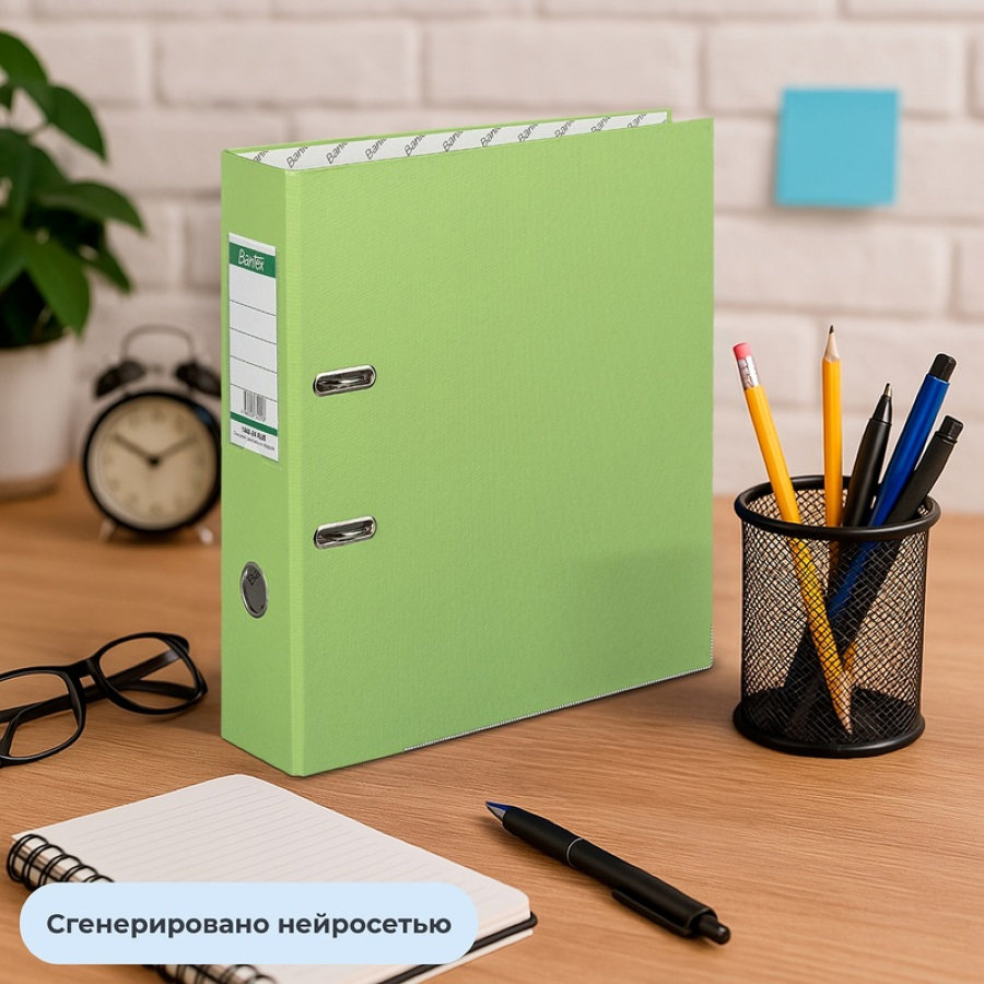 Регистратор BANTEX ECONOMY PLUS 80мм лайм 