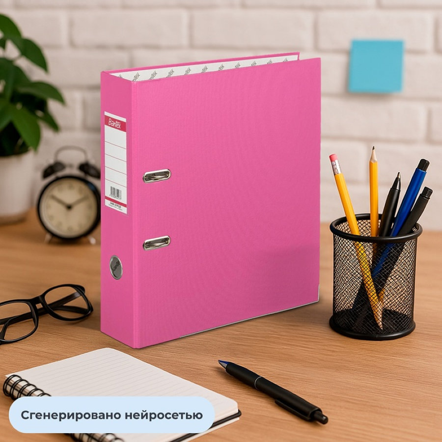 Регистратор BANTEX ECONOMY PLUS 80мм фуксия 