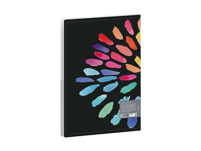 Папка на 2 кольцах Berlingo "Aqua", 24мм, 600мкм, D-кольца, с внутр. карманом, с рисунком