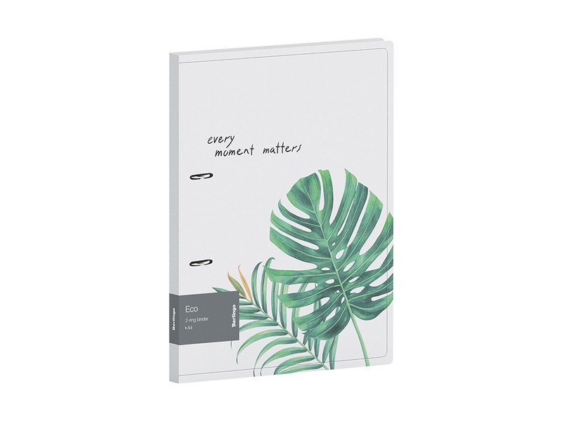 Папка на 2 кольцах Berlingo "Eco", 24мм, 600мкм, D-кольца, с внутр. карманом, с рисунком