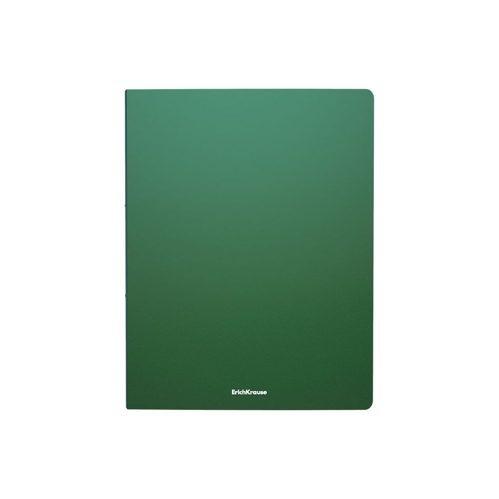 Папка на 2 кольцах пластиковая ErichKrause Matt Classic, 24мм, A4, зеленый 