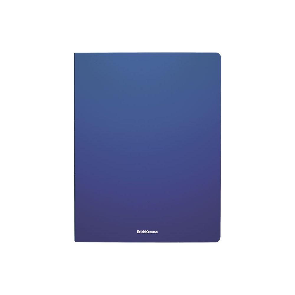 Папка на 2 кольцах пластиковая ErichKrause Matt Classic, 24мм, A4, синий 