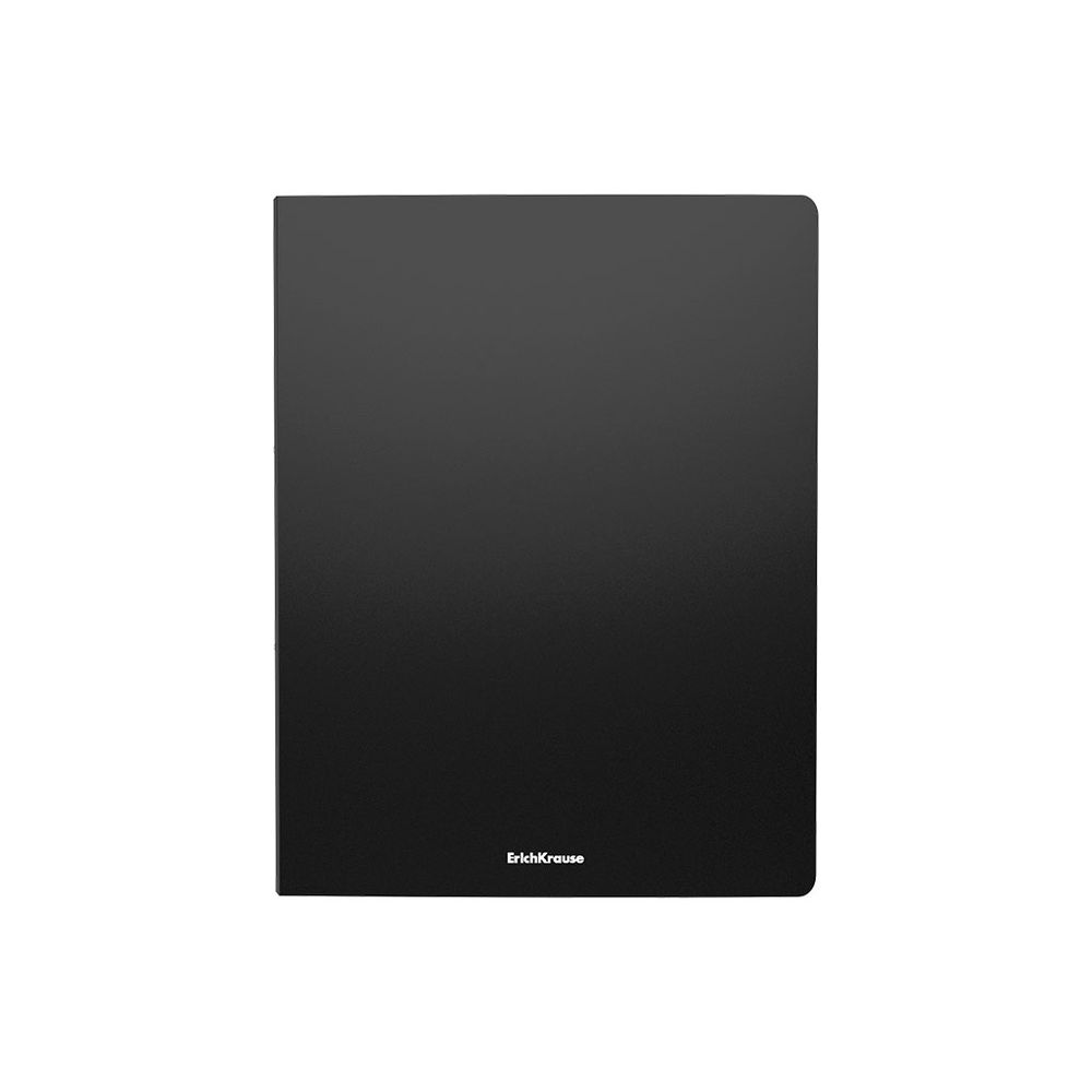 Папка на 2 кольцах пластиковая ErichKrause Matt Classic, 24мм, A4, черный 