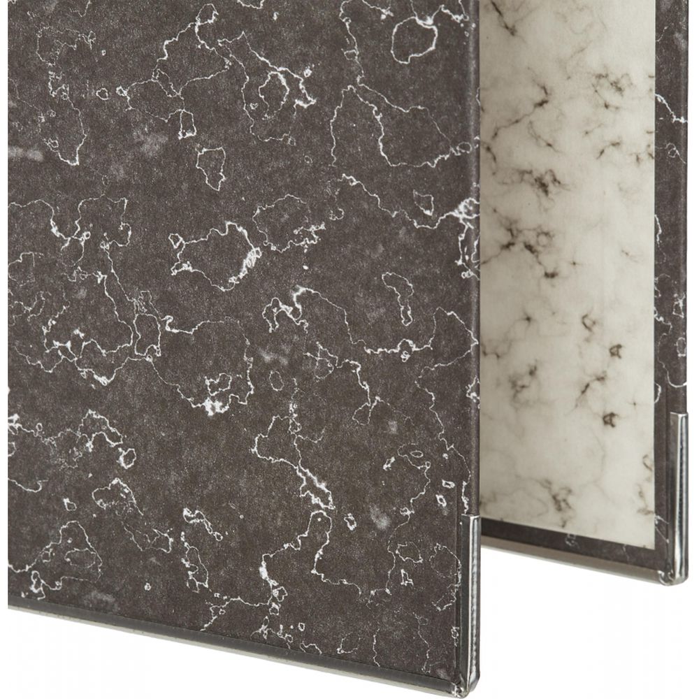 Регистратор 80мм, мрамор с черным корешком