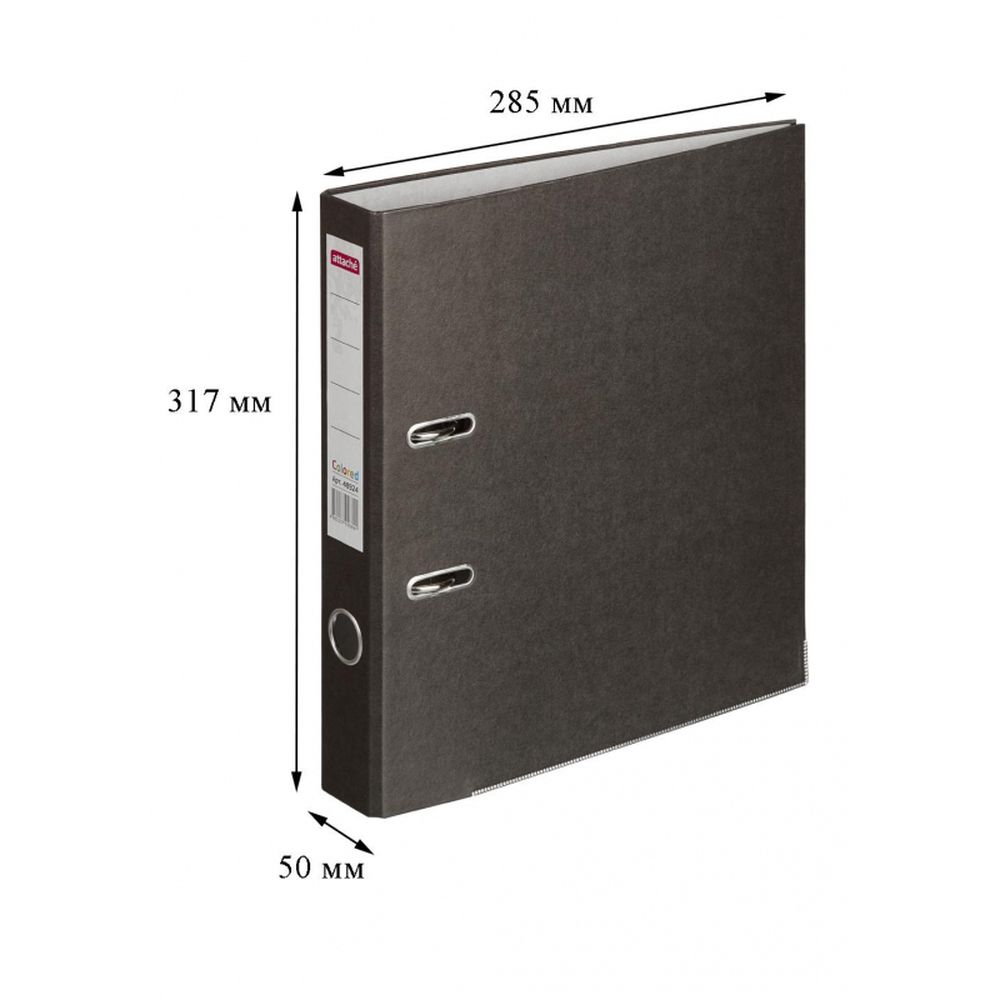 Регистратор ATTACHE Colored, 50мм, черный