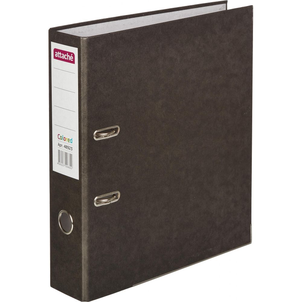 Регистратор ATTACHE Colored, 75мм, черный